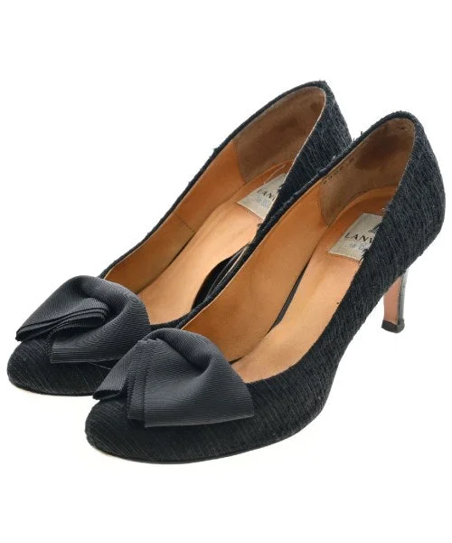 LANVIN en bleu Pumps/Heels---Fashionable Kitten Heels for Date Night