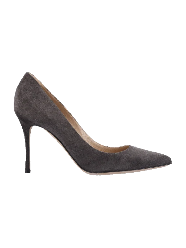 100mm pointed leather pumps---Comfortable Leather Pumps for Office and Everyday Wear