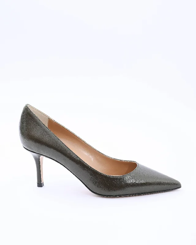 Stiletto Heel Pumps with Perfect Fit--19V69 Italia Womens Pump INES65 VITELLO VERDE-Fashionable & Classic