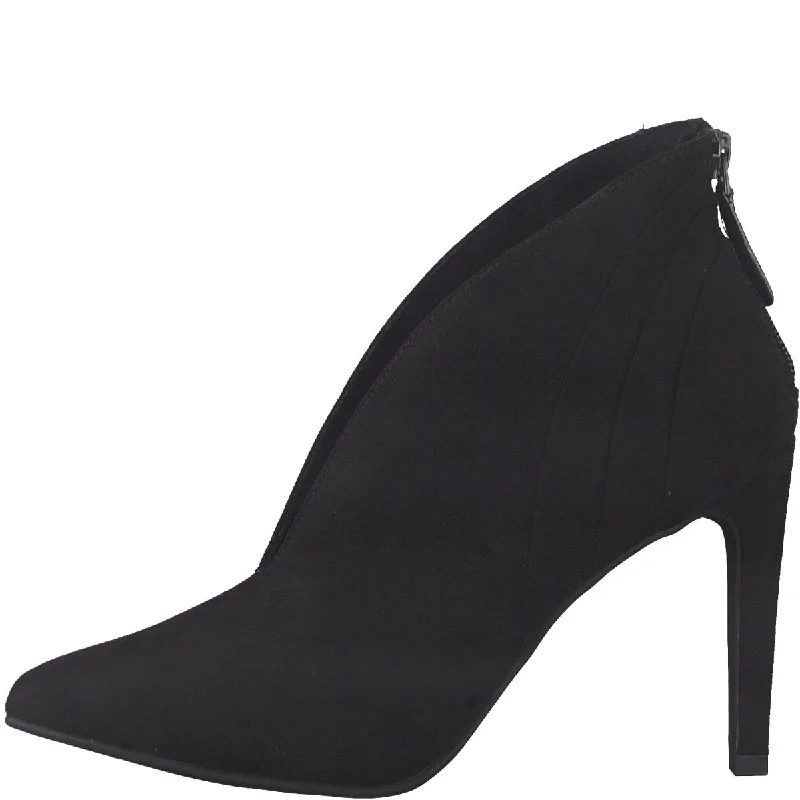 Versatile Heeled Sandals for Any Occasion---Total Appeal Back-Zip Black Pumps