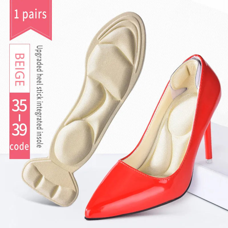 Versatile Heeled Sandals for Any Occasion---2 Pcs Memory Foam Insole Pad Inserts Heel Post Back Breathable Anti-slip for Women High Heel Shoe New Shoe Arch Support Insoles