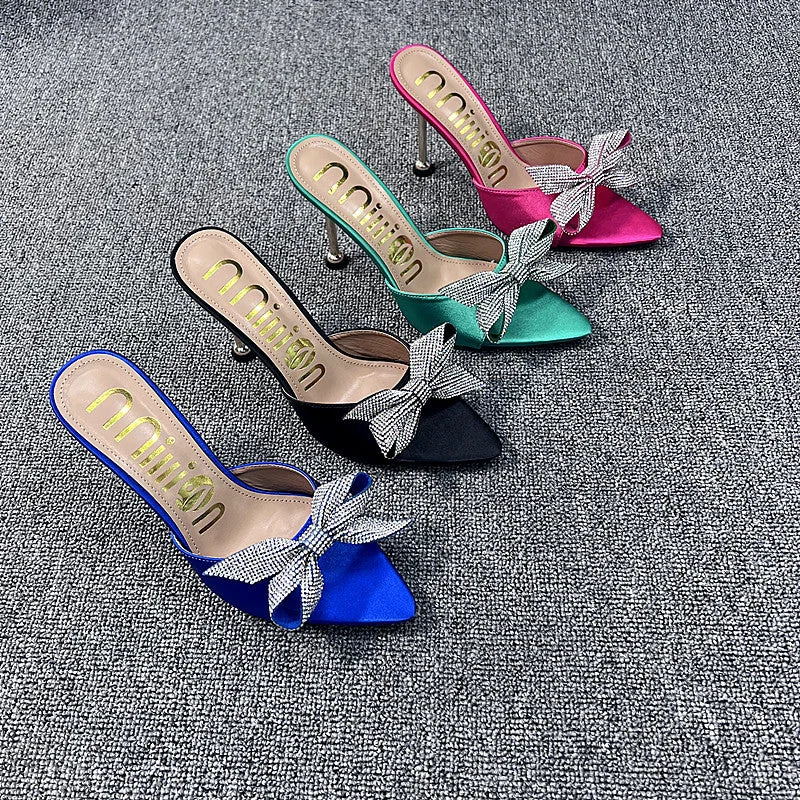 Stiletto Heel Pumps with Perfect Fit--2022 New Female Pointed-toe High Heels Stilettos Sexy Ladies Outdoor Super High Heel Slippers-Fashionable & Classic