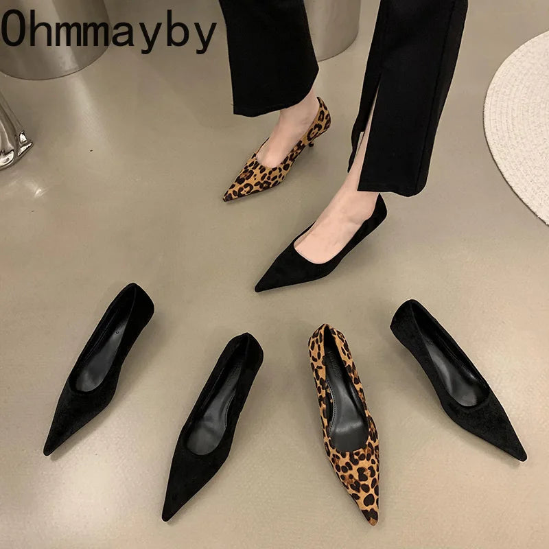 Stiletto Heel Pumps with Perfect Fit--Women Pointed Toe Pumps Shoes Fashion Shallow Slip On Ladies-Fashionable & Classic