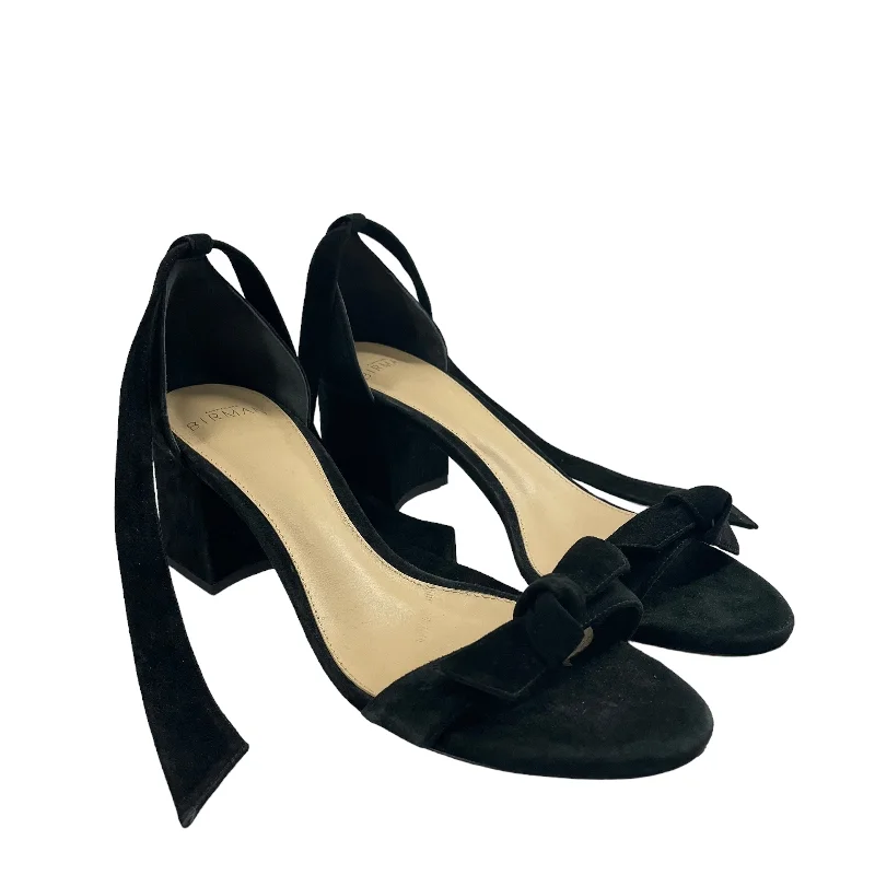 Affordable Suede Ankle Pumps for All-Day Wear--Alexandre Birman///Heels/EU 38/Plain/Suede/BLK//W [Contemporary] Feminine/