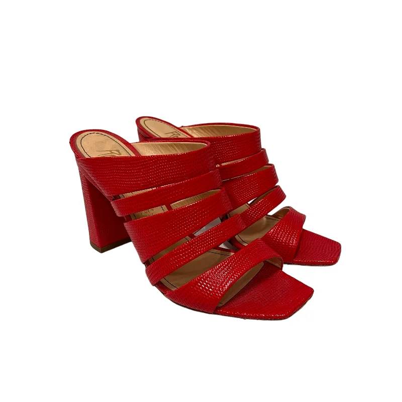 ROUSSEAU///Heels/EU 38/Plain/Leather/RED//W [Designers] Essentials/---Comfortable Leather Pumps for Office and Everyday Wear