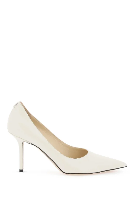 Versatile Heeled Sandals for Any Occasion---'love 85' Pumps  - White