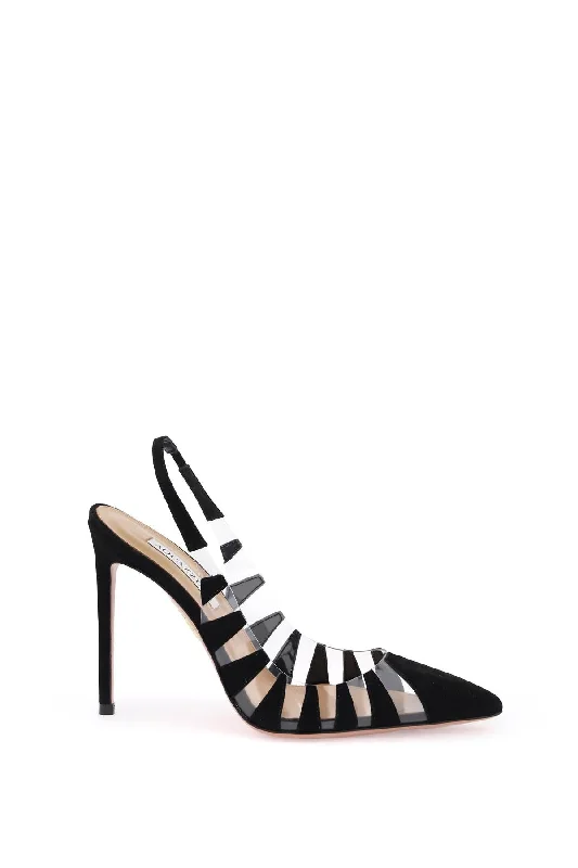 Versatile Heeled Sandals for Any Occasion---Hot Rumor Sling 105 Pumps  - Black