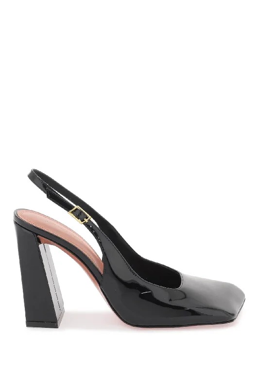 Versatile Heeled Sandals for Any Occasion---Charlotte Slingback Décol  - Black