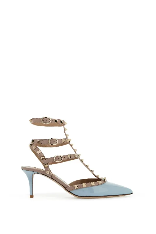 Versatile Heeled Sandals for Any Occasion---Rockstud Slingback Pumps  - Neutro