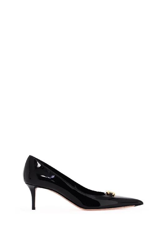 Versatile Heeled Sandals for Any Occasion---"vlogo Décolleté  - Black