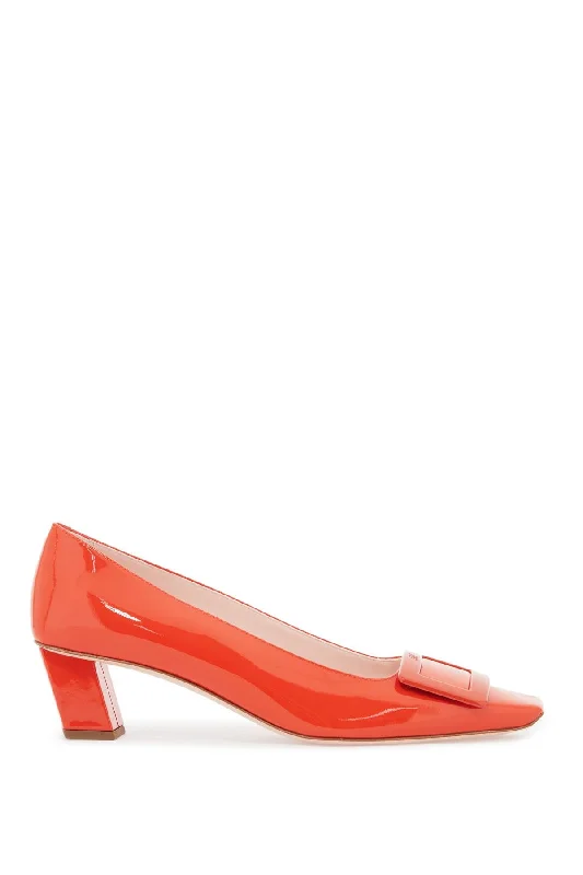 Sleek and Shiny Patent Pump Heels for a Polished Look--Patent Leather Belle Viver 45 Pumps  - Red