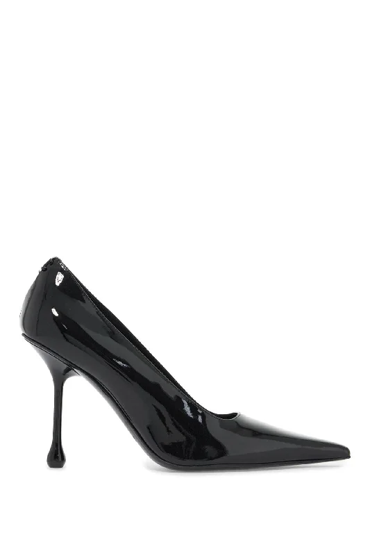 Sleek and Shiny Patent Pump Heels for a Polished Look--Ixia 95 Patent Leather Dé  - Black