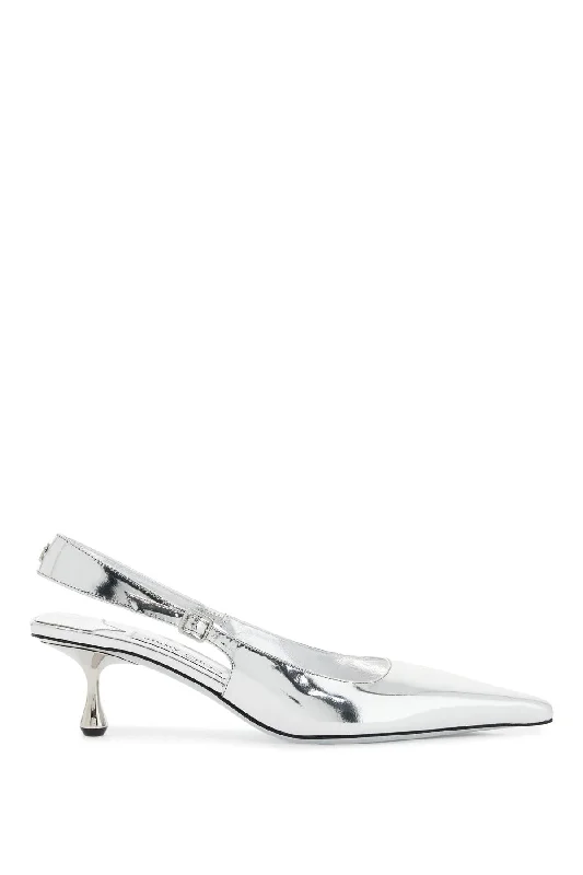 Versatile Heeled Sandals for Any Occasion---Slingback Dã©collet  - Silver