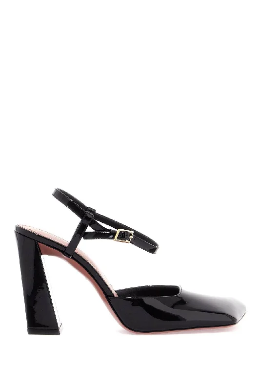 Sleek and Shiny Patent Pump Heels for a Polished Look--'charlotte Patent Leather Dã©col  - Black