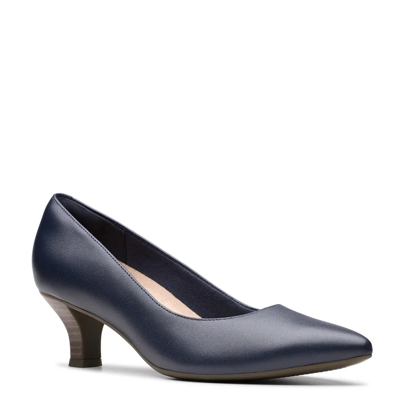 Women's Clarks, Kepley Vine Pump---Fashionable Kitten Heels for Date Night