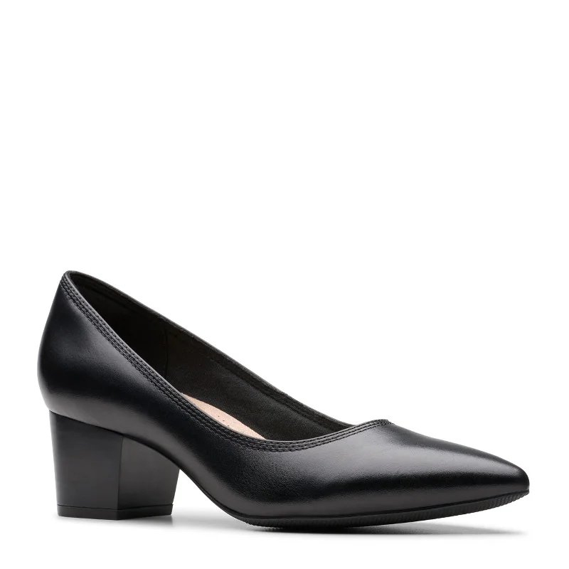 Women's Clarks, Ellanie Hope Pump---Fashionable Kitten Heels for Date Night