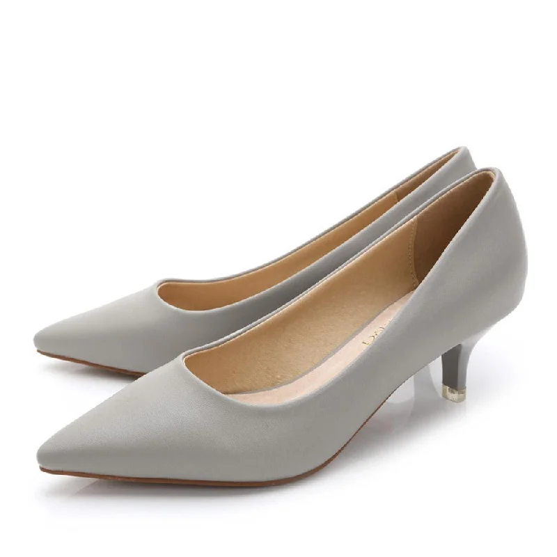 Stiletto Heel Pumps with Perfect Fit--34-43 Woman Shoes Genuine Leather inside Low Heels Women Pumps Stiletto Women's Work shoe Pointed Toe Wedding Shoes-Fashionable & Classic