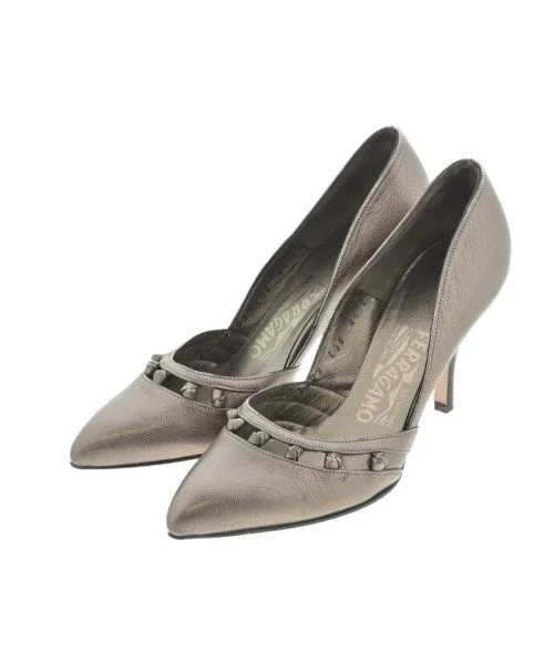 Salvatore Ferragamo Pumps/Heels---Fashionable Kitten Heels for Date Night