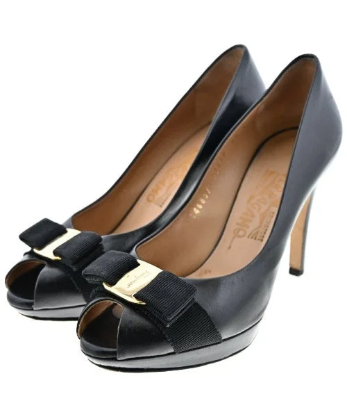 Salvatore Ferragamo Pumps/Heels---Fashionable Kitten Heels for Date Night