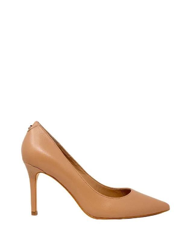 Stiletto Heel Pumps with Perfect Fit--Guess Carly Pointed Toe Leather Pump-Fashionable & Classic