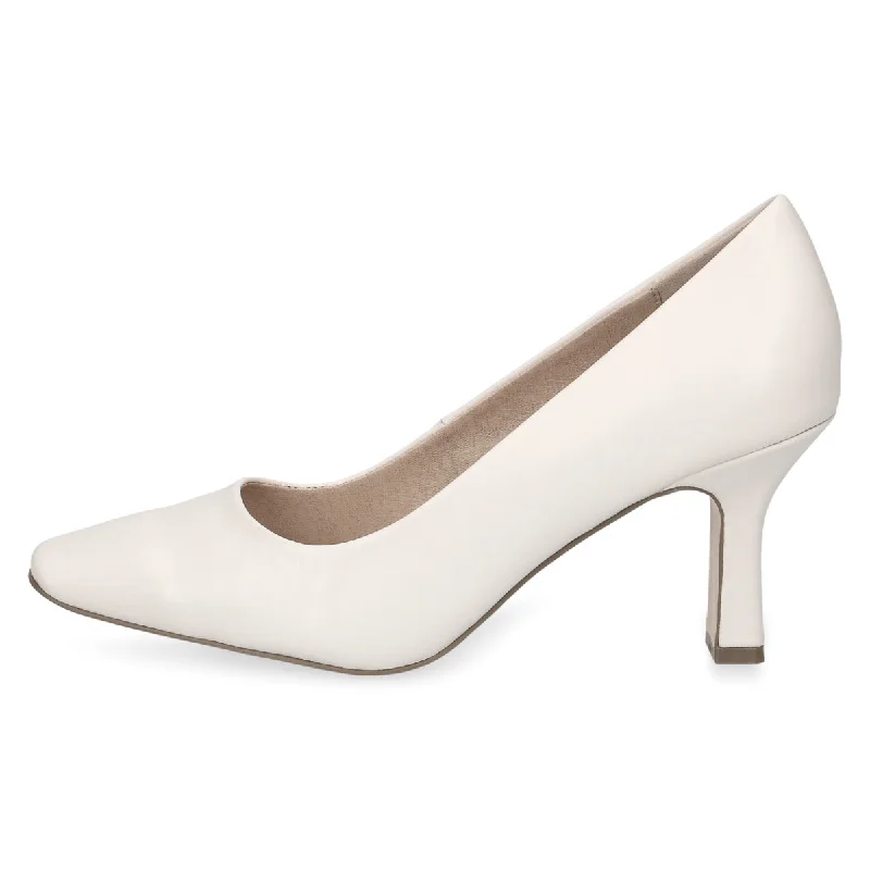 Stiletto Heel Pumps with Perfect Fit--Fabulous Feet Off-White Stiletto Pumps-Fashionable & Classic