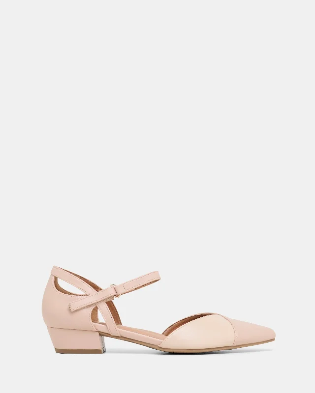 Abbey Nude---Fashionable Kitten Heels for Date Night