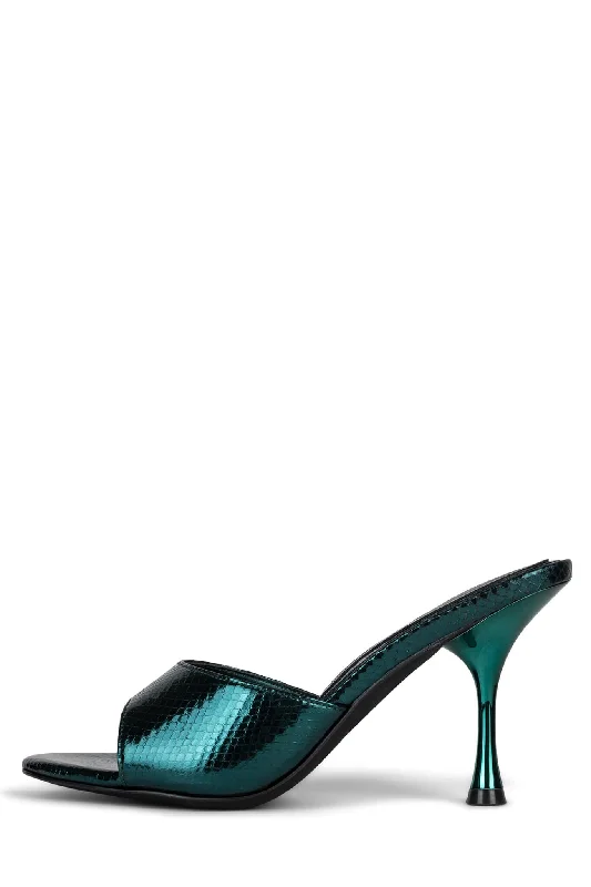 Teal Metallic Snake