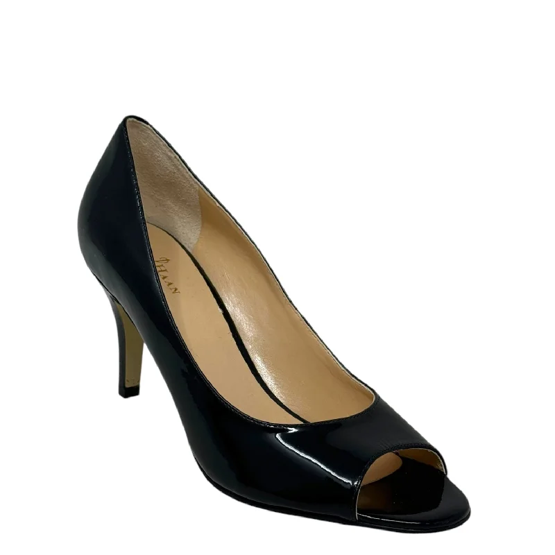 Sleek and Shiny Patent Pump Heels for a Polished Look--Air Laney OT Patent Leather Pump By Cole-haan In Black, Size: 7.5