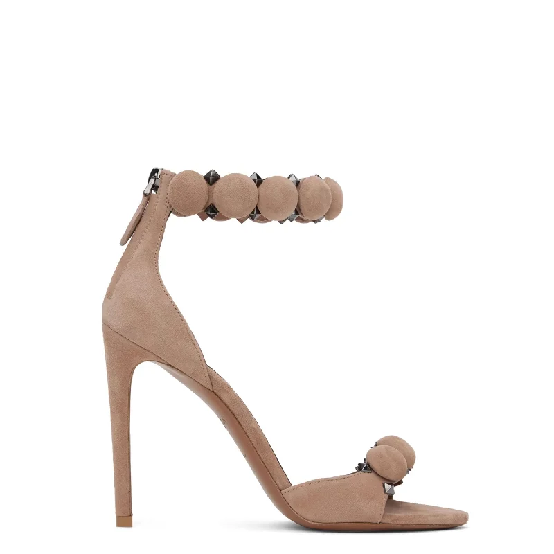 Affordable Suede Ankle Pumps for All-Day Wear--La Bombe 90, Chair Suede