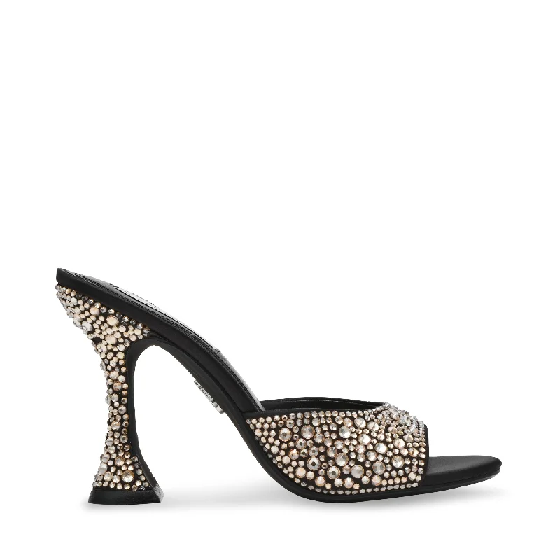 ALEJANDRA-S BLACK/SILVER---Fashionable Kitten Heels for Date Night