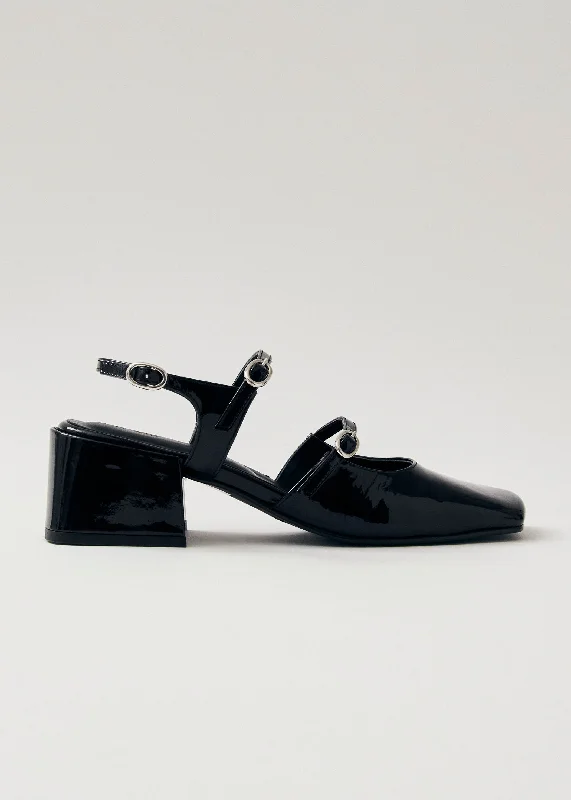 Withnee Onix Leather Pumps Black---Comfortable Leather Pumps for Office and Everyday Wear