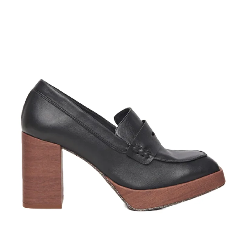 Alohas Women's Busy in Black---Fashionable Kitten Heels for Date Night