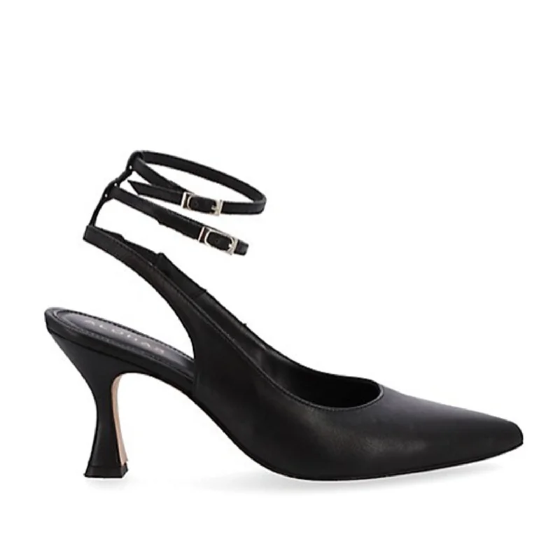 Alohas Women's Louise in Black---Fashionable Kitten Heels for Date Night