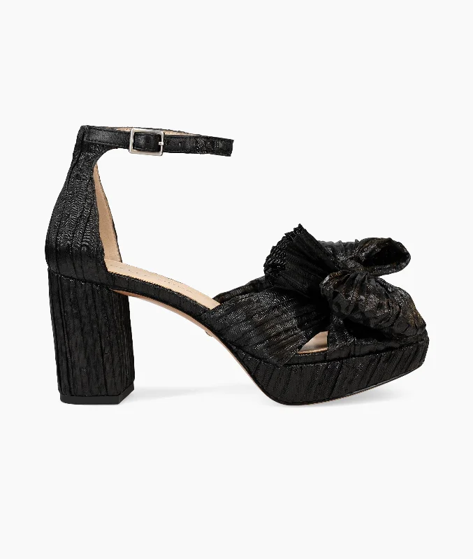 Stylish Platform Heels for Extra Height--Amalie Platform - Black