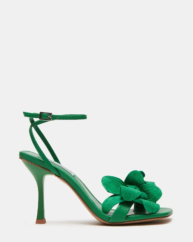 Versatile Heeled Sandals for Any Occasion---AMANI GREEN