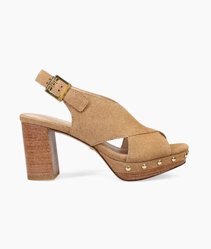 Stylish Platform Heels for Extra Height--Ambree Platform - Latte