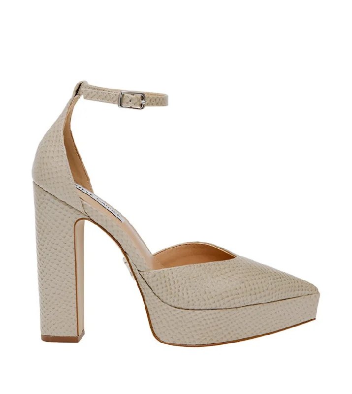 AMPERAGE BEIGE---Fashionable Kitten Heels for Date Night