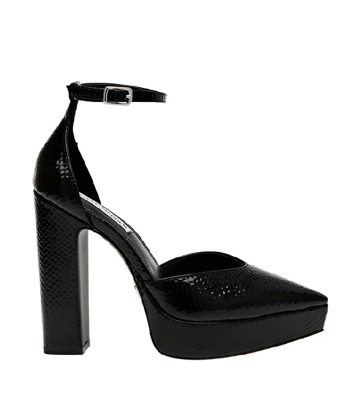 AMPERAGE BLACK---Fashionable Kitten Heels for Date Night