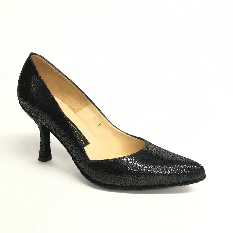 Affordable Suede Ankle Pumps for All-Day Wear--AN: La Bomba: Black Honeycomb | 3" Optima | MED | Suede Sole | Limited Edition