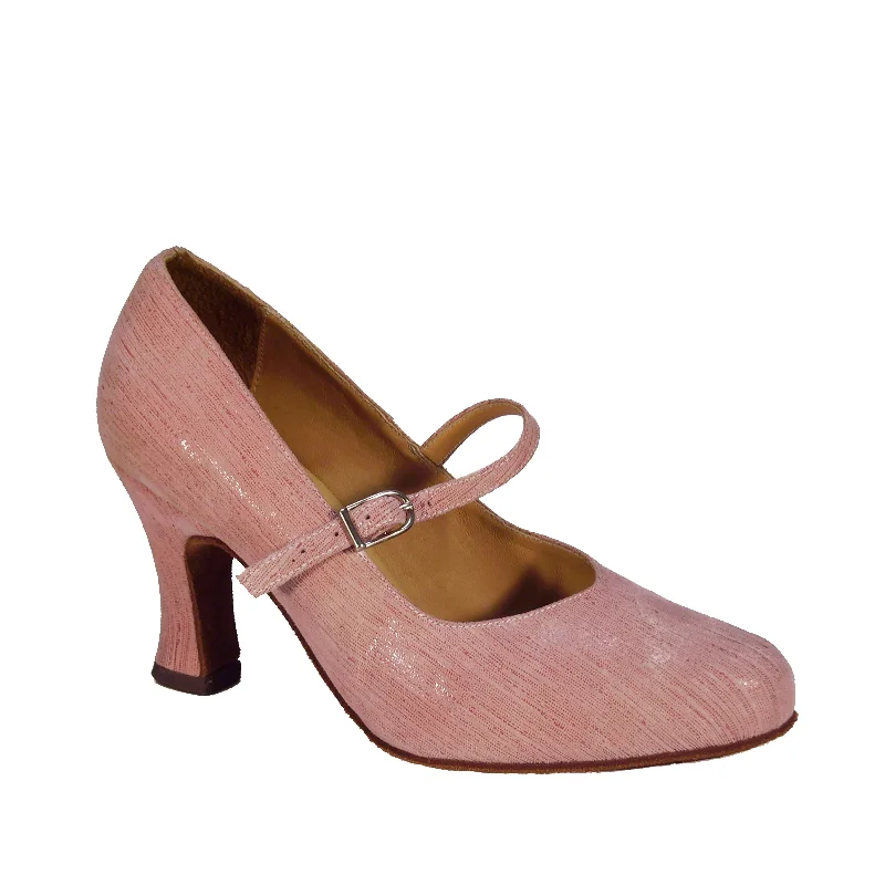 Affordable Suede Ankle Pumps for All-Day Wear--AN: Siempre MJ: Pink Degas | 3.0" 1940s | MED | Suede Sole | Limited Edition