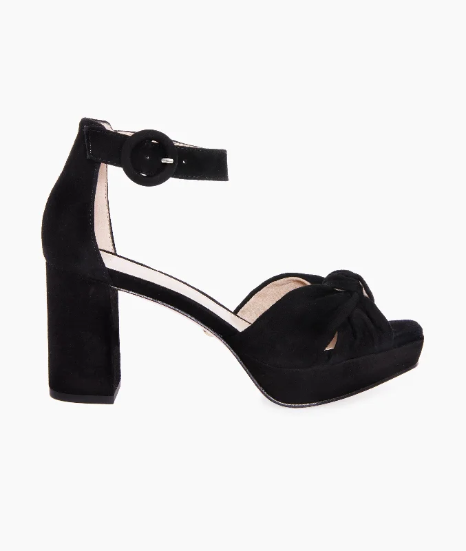 Stylish Platform Heels for Extra Height--Anesa Platform - Black