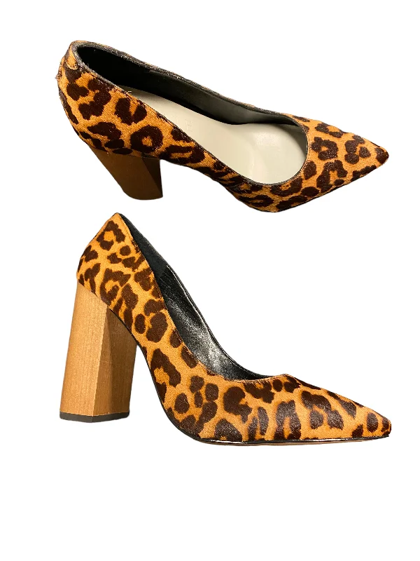 Animal Print Shoes Heels Block 1.state, Size 7.5---Fashionable Kitten Heels for Date Night