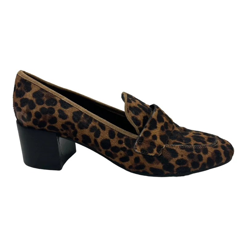 ANIMAL PRINT SHOES HEELS BLOCK by MARC FISHER Size:8.5---Fashionable Kitten Heels for Date Night