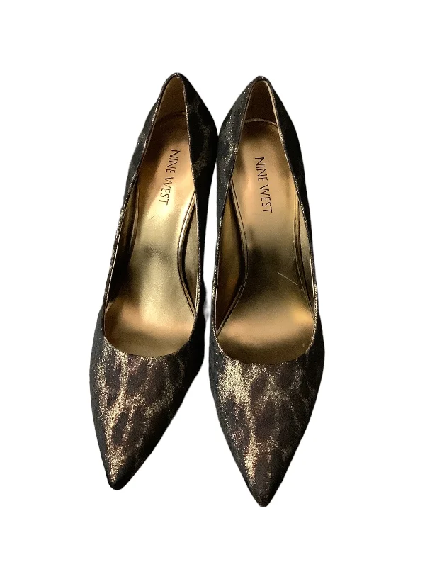 Stiletto Heel Pumps with Perfect Fit--Animal Print Shoes Heels Stiletto Nine West, Size 8.5-Fashionable & Classic