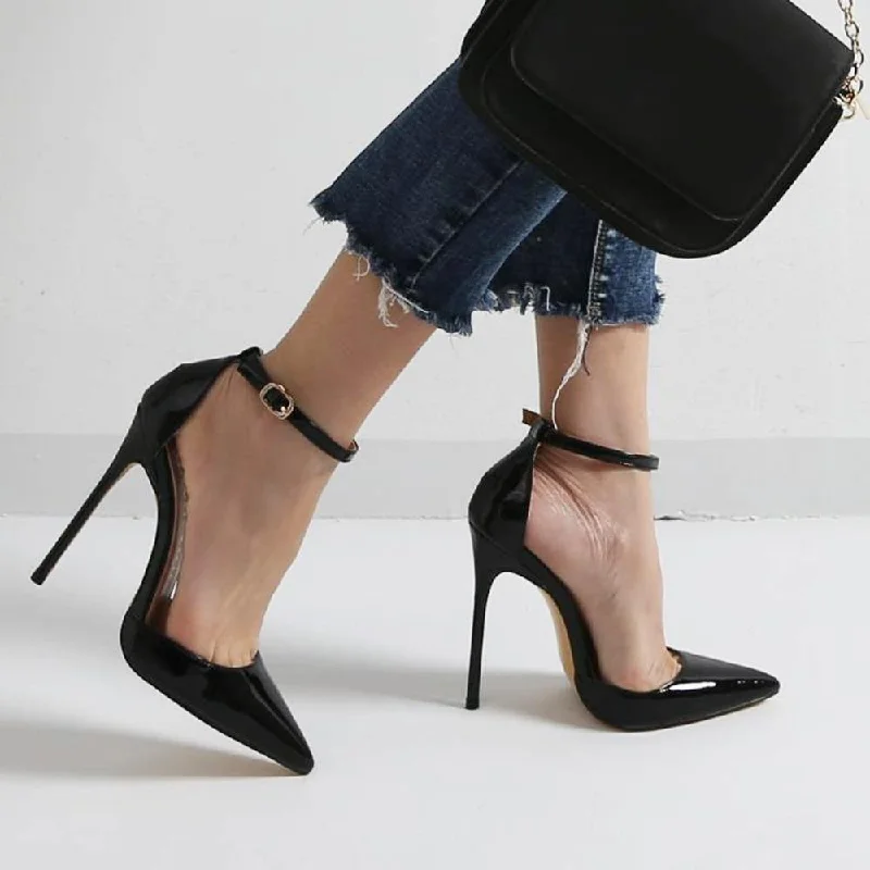 Stylish Ankle Strap Heels for Women--Ankle Strap Stiletto