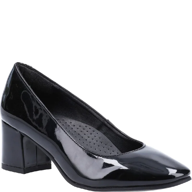 Sleek and Shiny Patent Pump Heels for a Polished Look--Hush Puppies Anna Patent Court Shoes