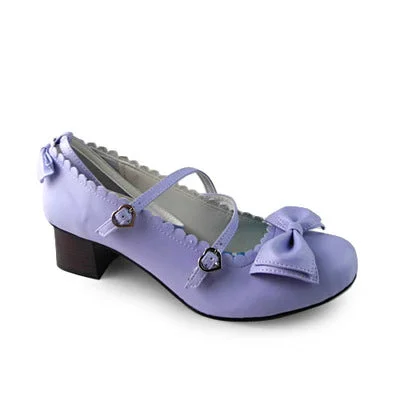 matte purple 4.5cm heel