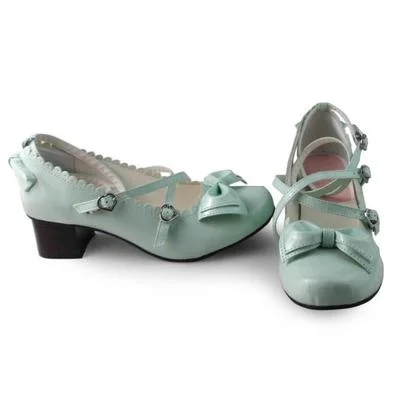 mint green 4.5cm heel