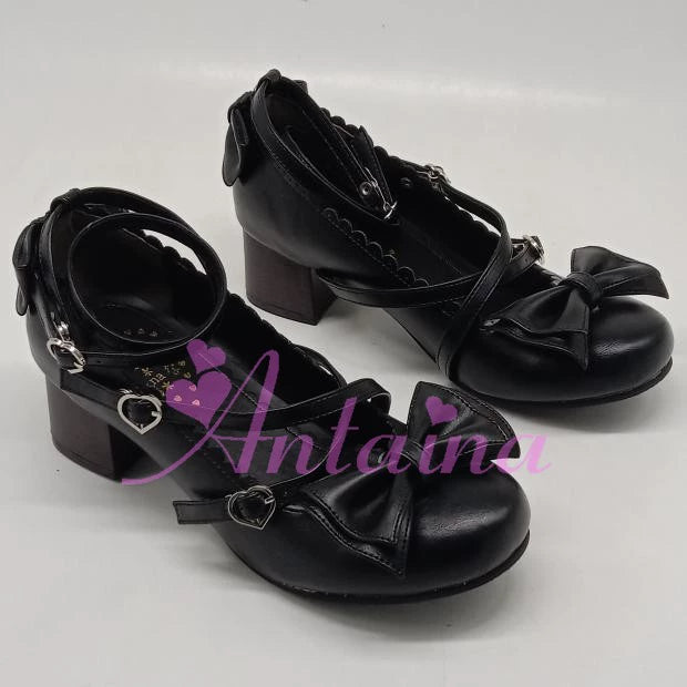 Black Matte [Heel Height 4.5 cm at back]