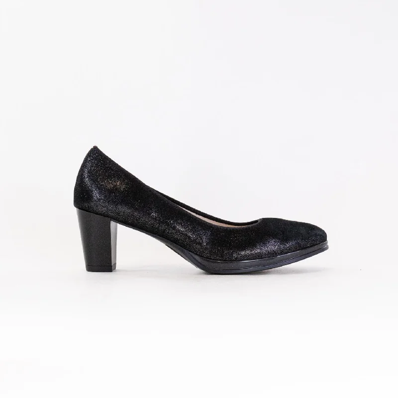 ARA Ophelia (Women's) - Black Glitter Metallic---Trendy Glitter Heels for a Glamorous Look